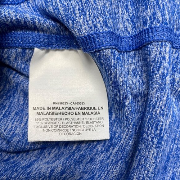 NIKE DRI-FIT PULLOVER 1/2 ZIP LIGHTWEIGHT STRETCH WOMENS M BLUE HEATHER ATHLETIC - Picture 6 of 9